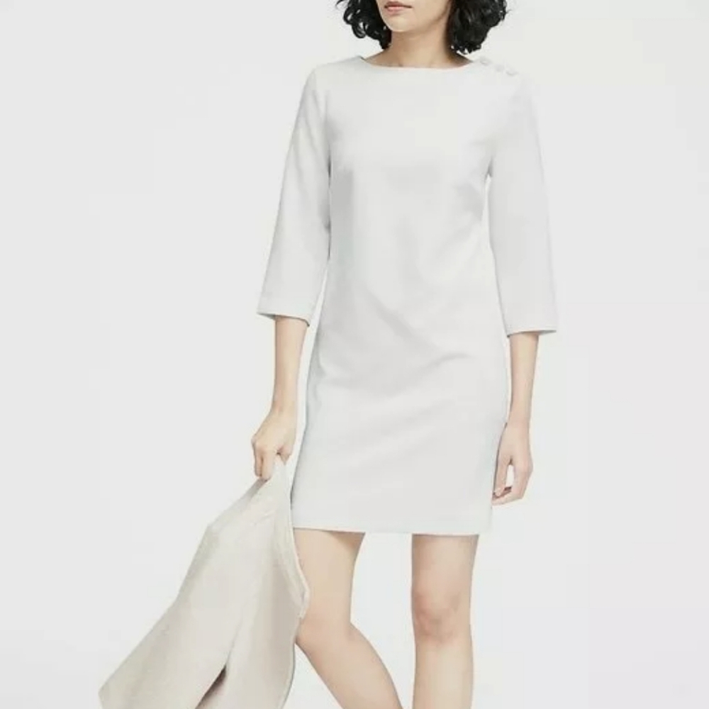 NWT Banana Republic Button Shoulder Shift Dress